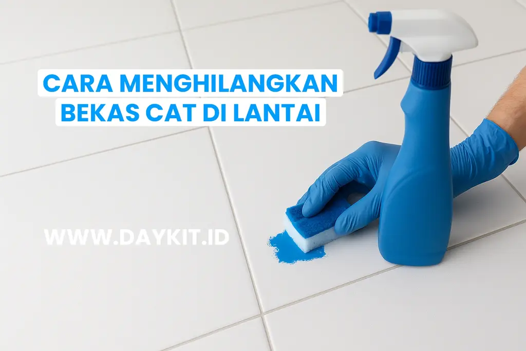 cara menghilangkan bekas cat di lantai