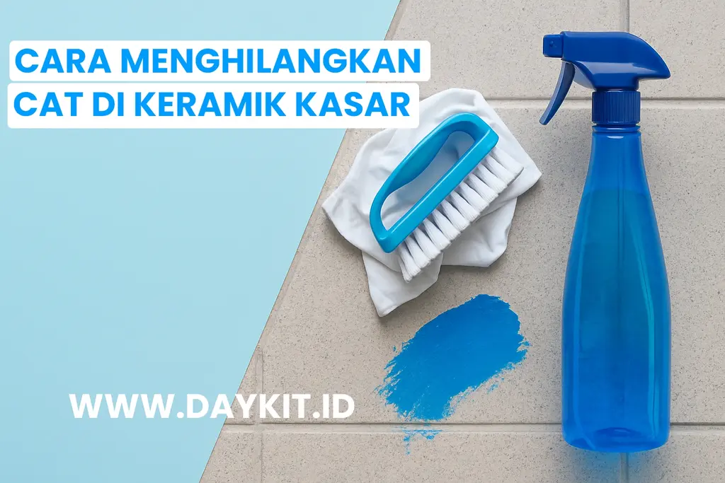 Cara Menghilangkan Cat di Keramik Kasar