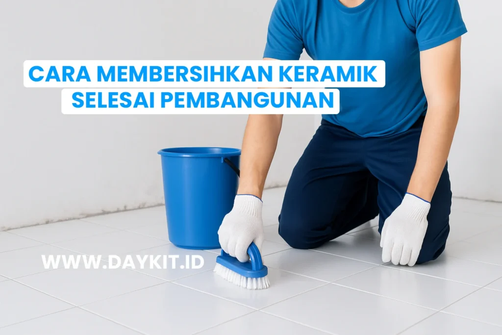 cara membersihkan keramik selesai pembangunan