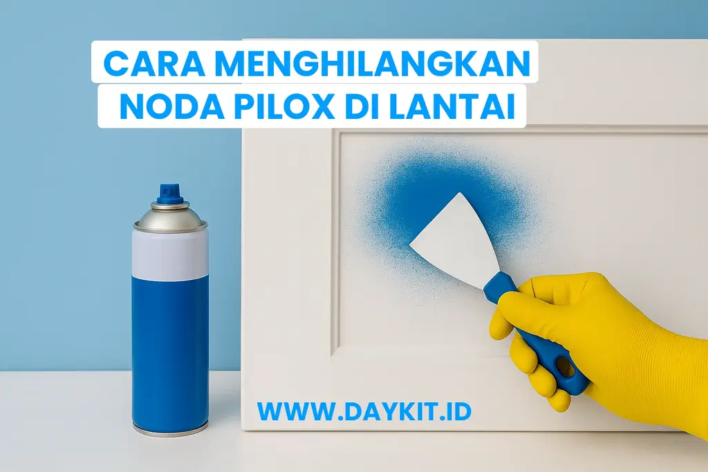 cara menghilangkan cat pilox di lantai