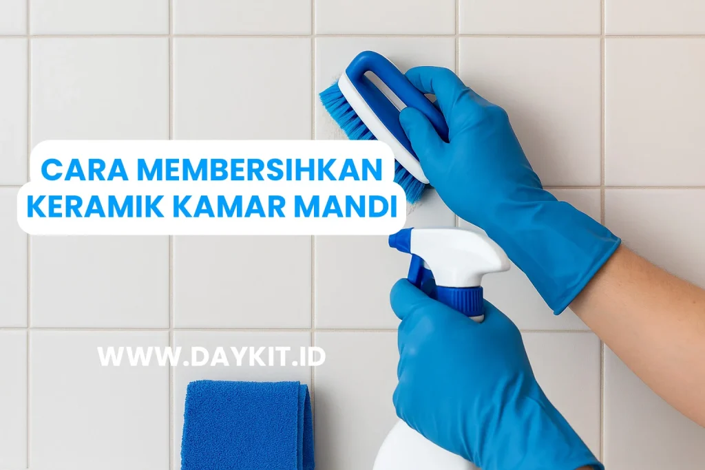 cara membersihkan keramik kamar mandi