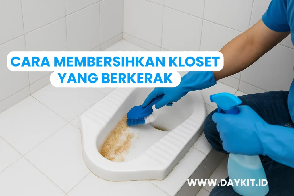 cara membersihkan kloset jongkok yang berkerak