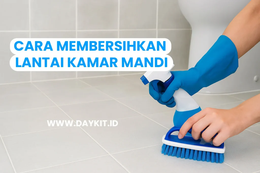 cara membersihkan lantai kamar mandi