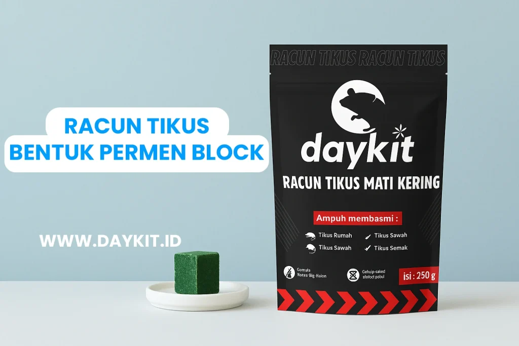 racun tikus bentuk permen block