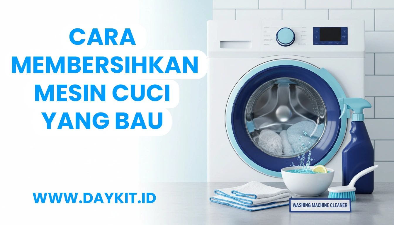 cara membersihkan mesin cuci yang bau