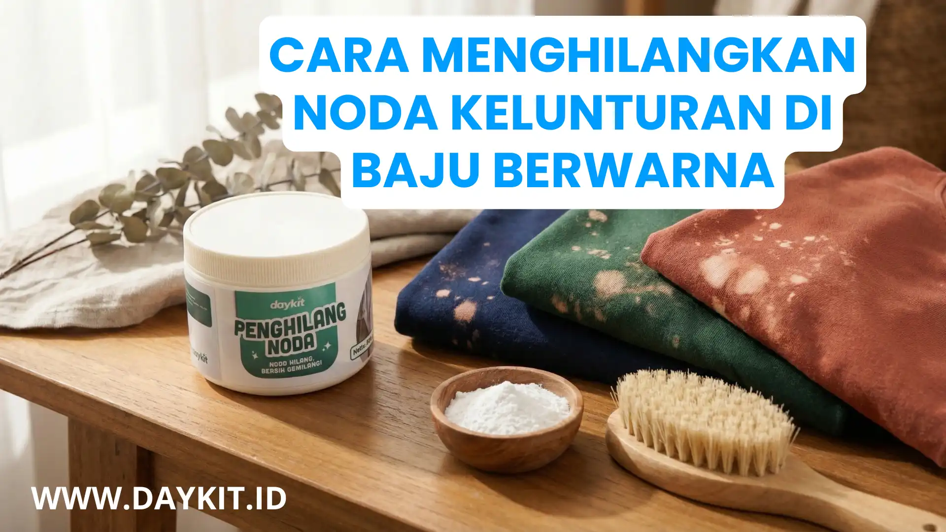 cara menghilangkan noda kelunturan di baju berwarna