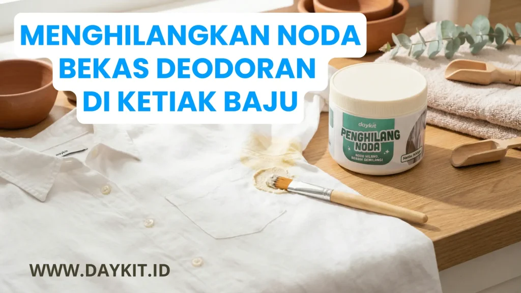 menghilangkan noda bekas deodoran di ketiak baju