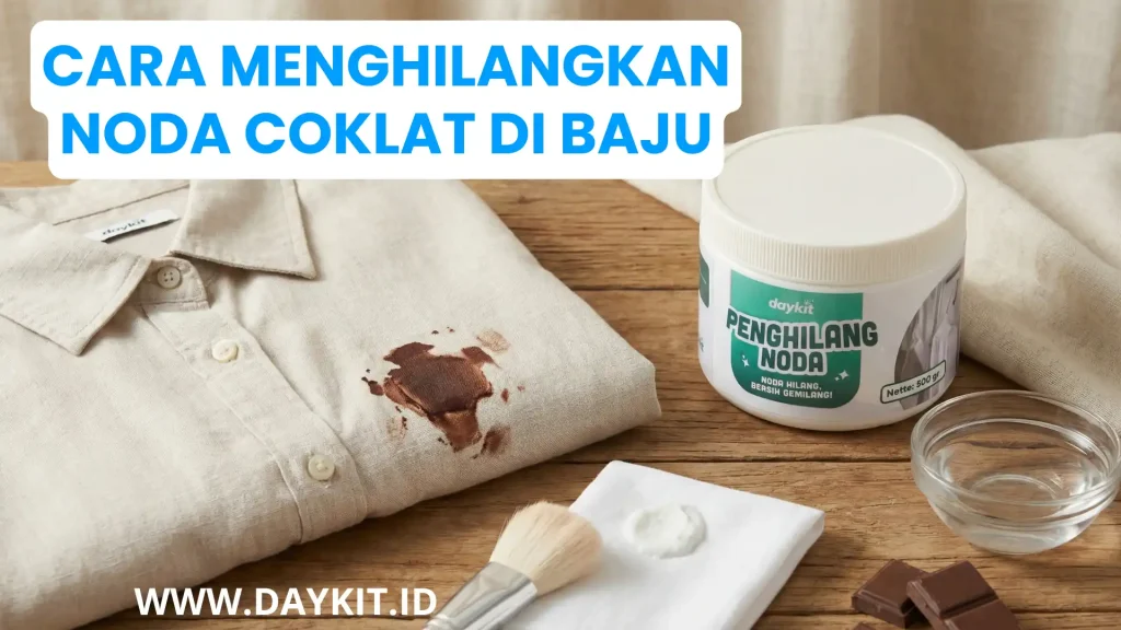 cara menghilangkan noda coklat di baju