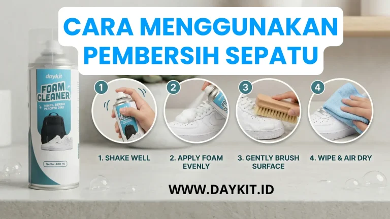 cara menggunakan pembersih sepatu