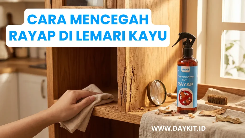 cara mencegah rayap di lemari kayu